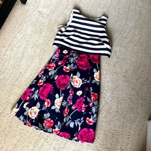 Moulinette Soeues Striped Floral Dress